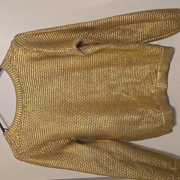 H&M Gold Women's Crew Neck Sweater - Picture 5 of 7